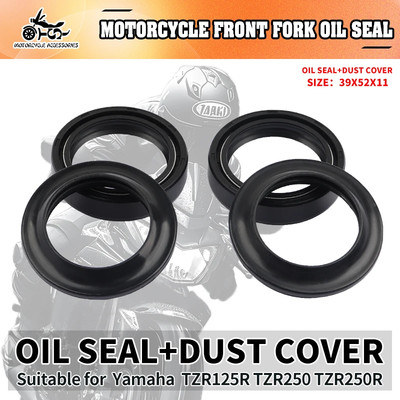 

39X52X11 Motorcycle Part 39 52 11 Oil Seal & Dust Cover Front Fork For Yamaha TZR125R TZR250 TZR250R