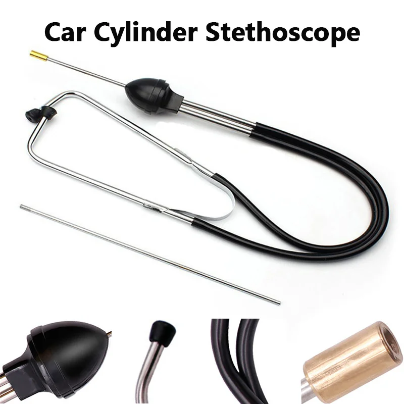 

Car Cylinder Stethoscope Mechanics Stethoscope Auto Engine Cylinder Noise Tester Detector Auto Abnormal Sound Diagnostic Tool