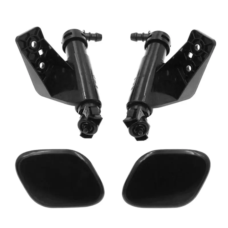 M49K-For Santa Fe 2013-2016 Replacement Headlight Washer Spray Nozzle& Cover Cap Set- Part Numbers 98671-B8000 98672-B80
