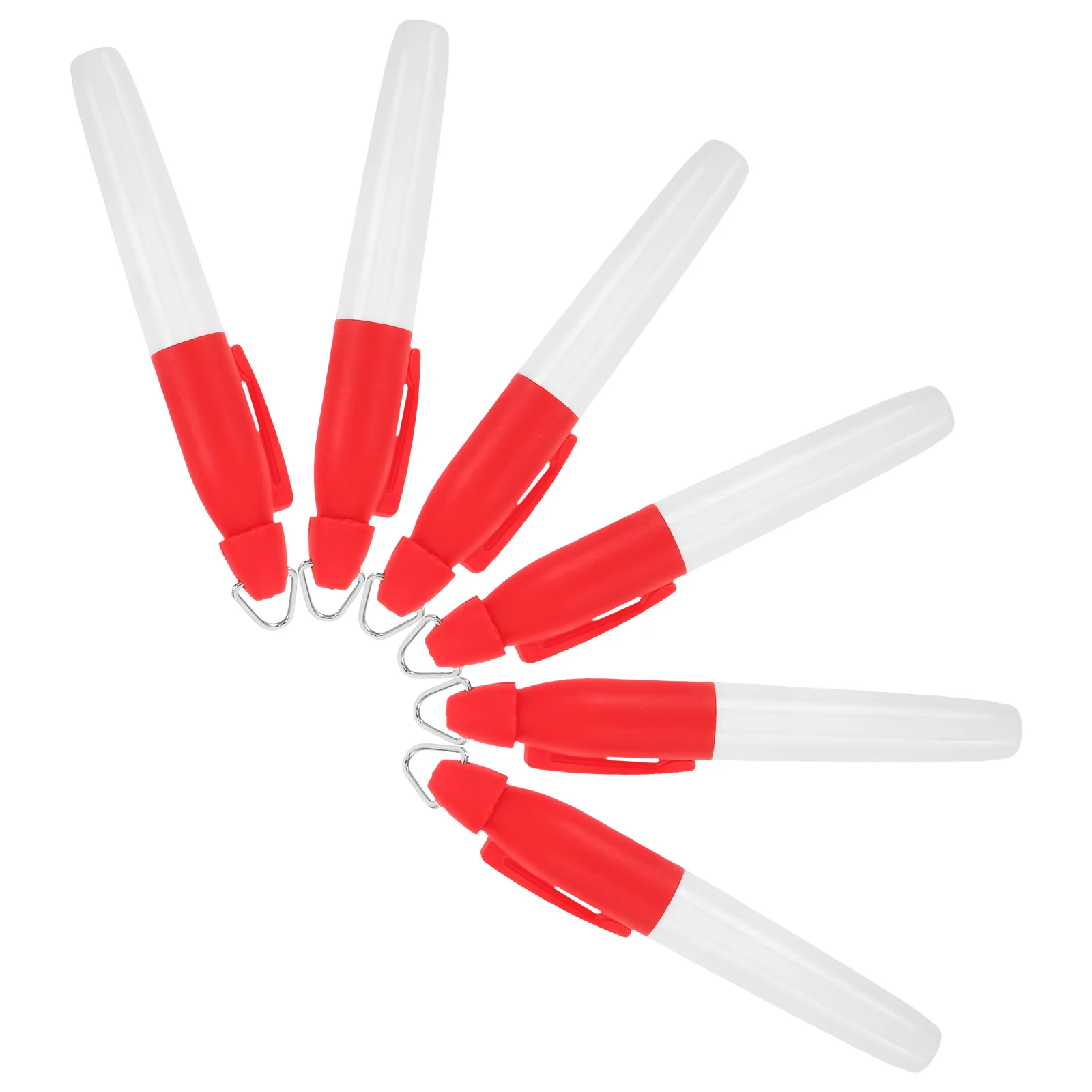 6 قطعة قلم تحديد كرة الجولف حبر قائم على الزيت متين مقاوم للبهتان كتابة سلسة سلسلة مفاتيح محمولة تصميم لوضع علامات المحاذاة