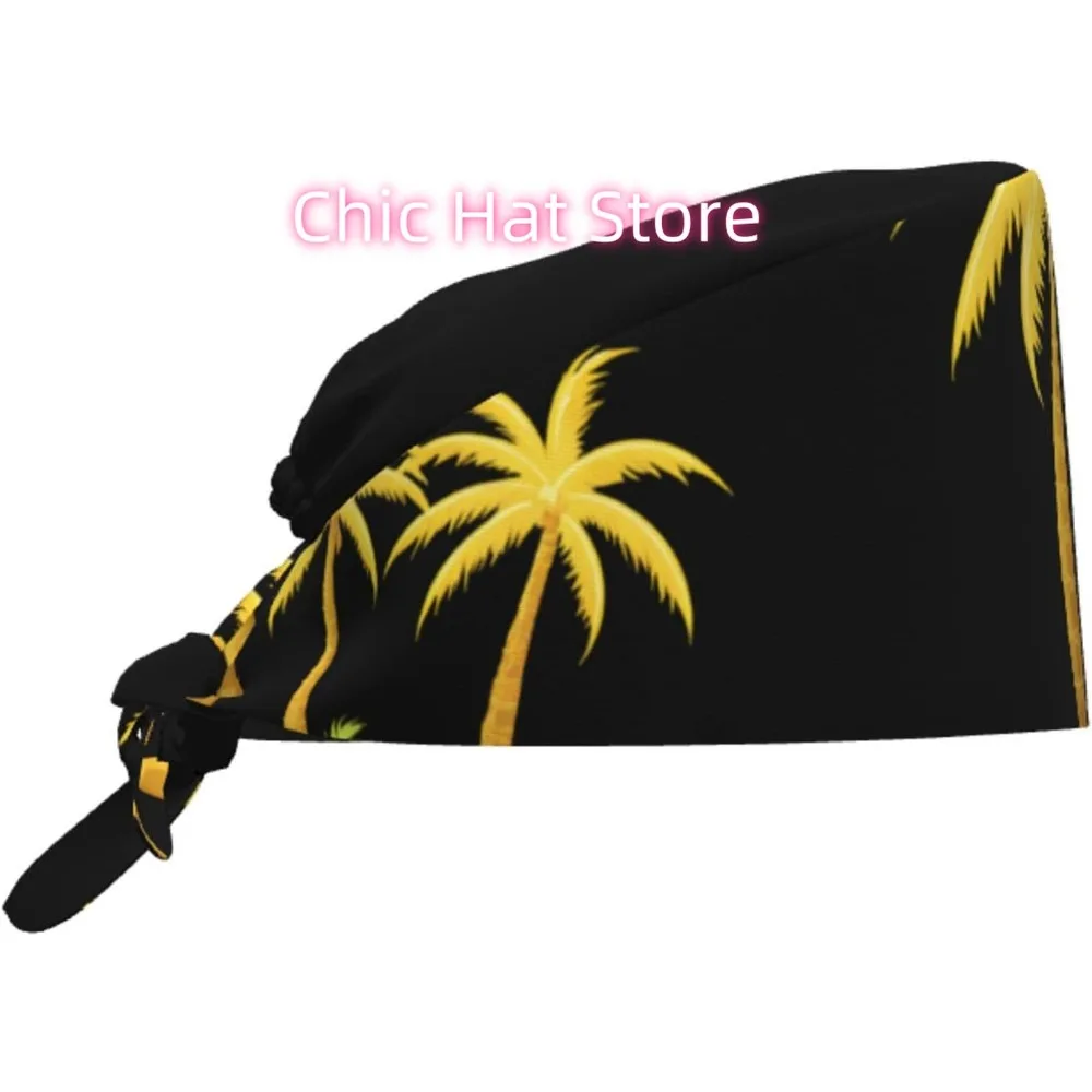chapeu-de-trabalho-respiravel-com-estampa-de-coco-dourado-para-chef-enfermagem-spa-cuidados-faciais-fitness
