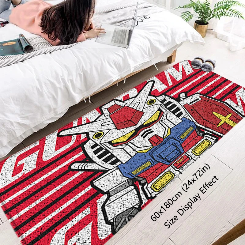 House Entrance Doormat Bedside Rugs Room Inside Foot Carpets Floor Gundam Mats Non-Slip Kitchen Mat Home Mobile Warrior Hallway