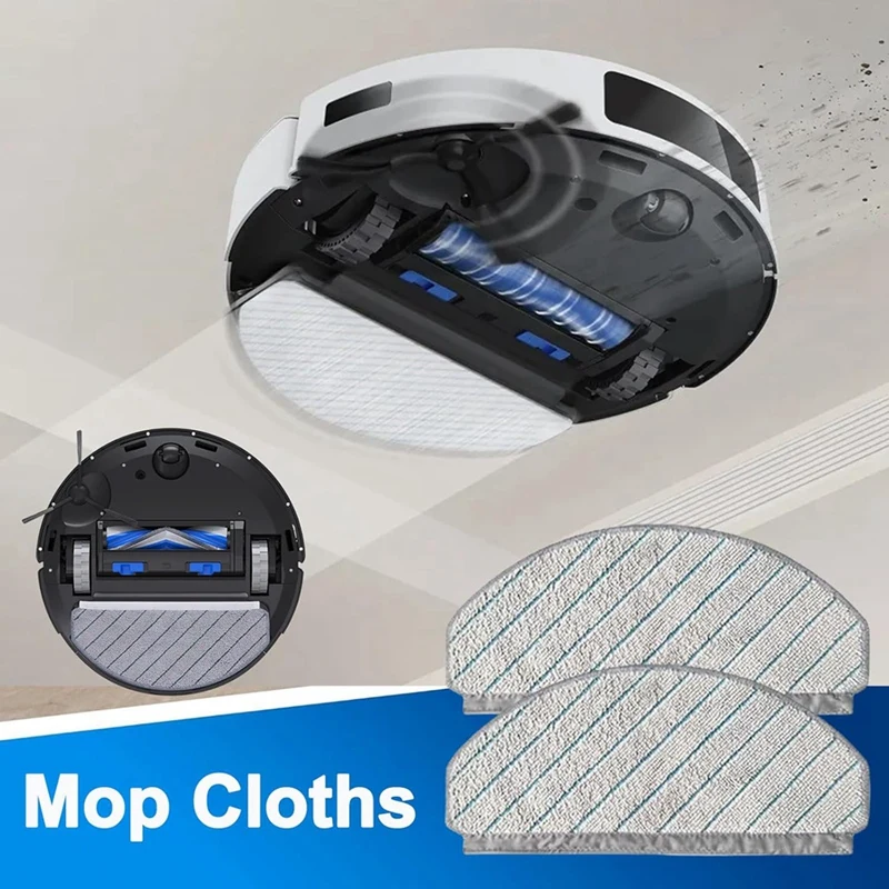 13 ชิ้นสําหรับ ECOVACS DEEBOT N20 Plus/N20/N20 PRO Plus เครื่องดูดฝุ่นเปลี่ยนชิ้นส่วนลูกกลิ้งแปรงด้านข้างกรอง Mop ผ้า