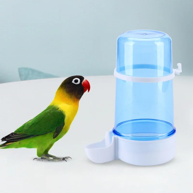 Bebedouro Automático para Pássaros 400ML, Recipiente de Água para Pássaros, Dispensador de Alimentos para Papagaios, Suprimentos para Bebedouro de Pássaros de Estimação