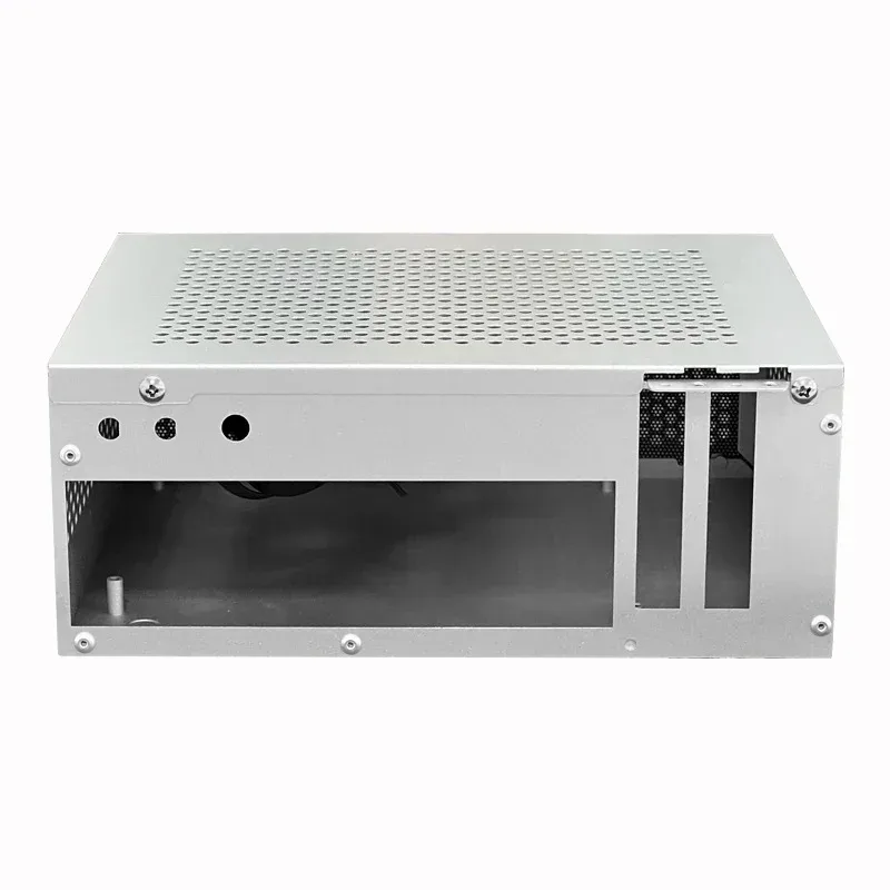 SKTC A09 Mini PCIE Desktop Case ITX17 * 19 Main Board DC Adapter Half Height 3.8LHTPC Computer