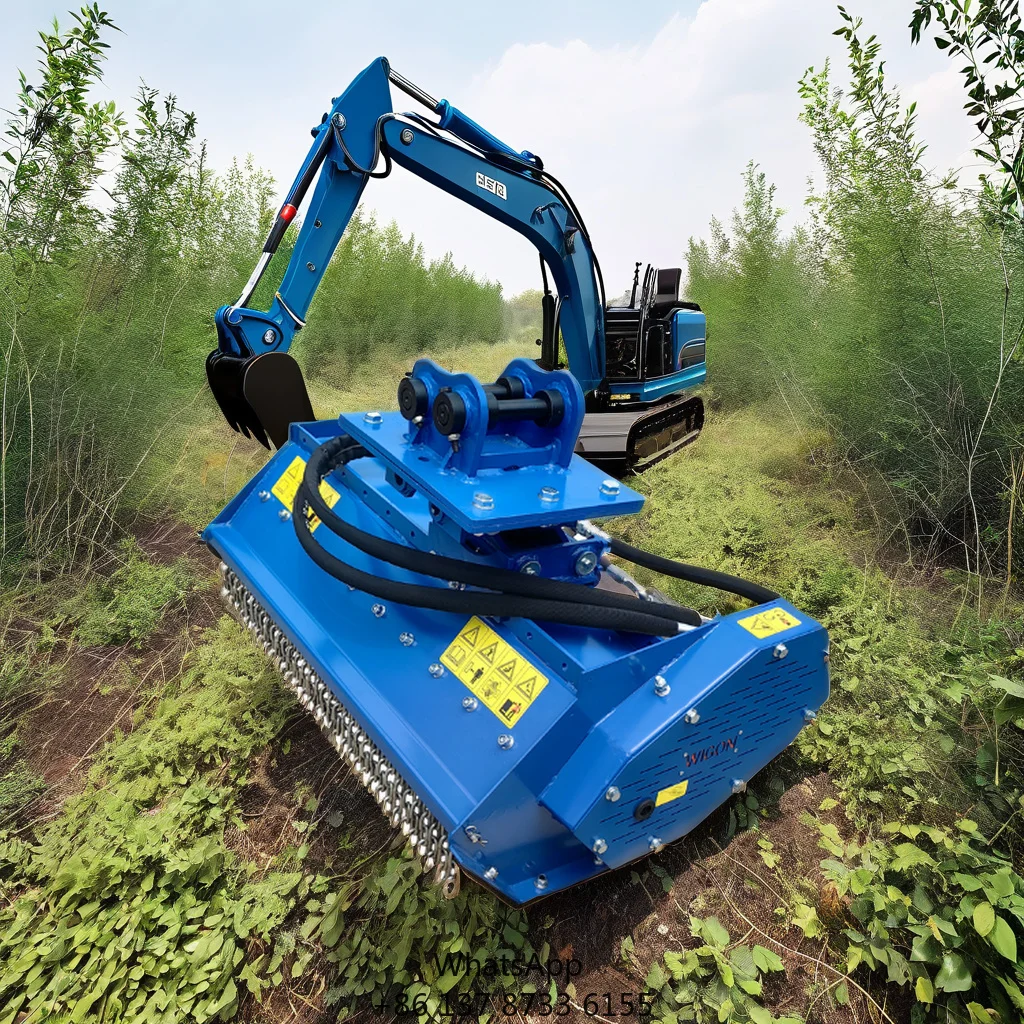 Excavator Lawn Mower Flail Mower Hydraulic Brush Clearing Mower