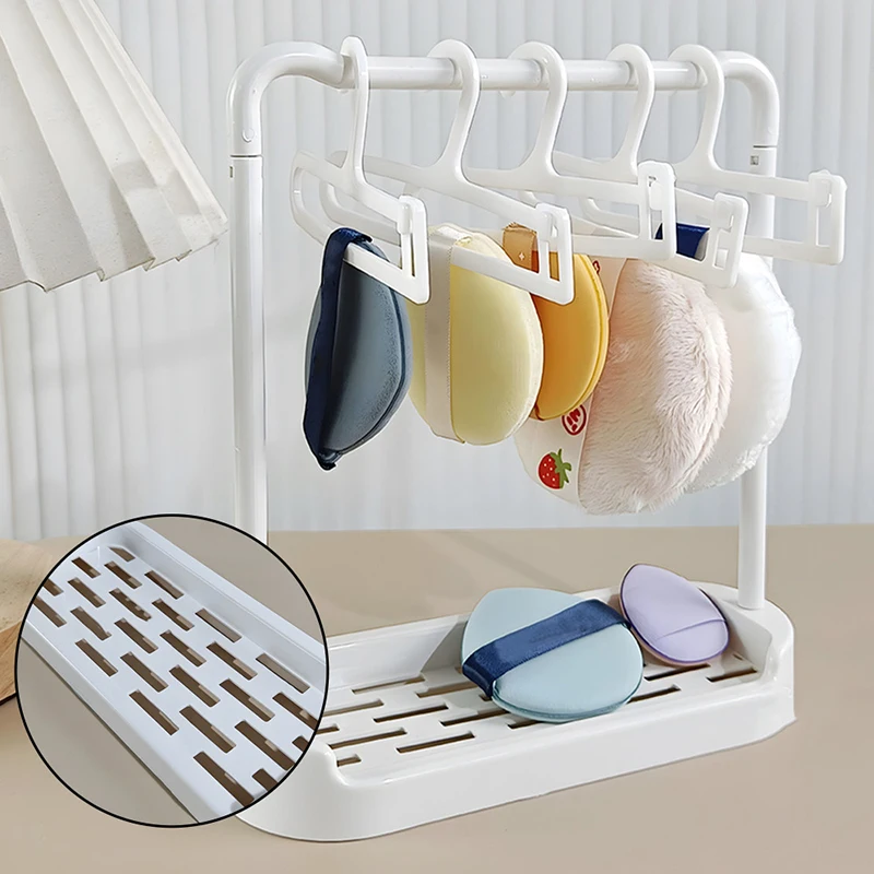 5/10Pcs Makeup Sponges Drying Rack Cosmetic Powder Puff Storage Hanger Beauty Egg Organizer