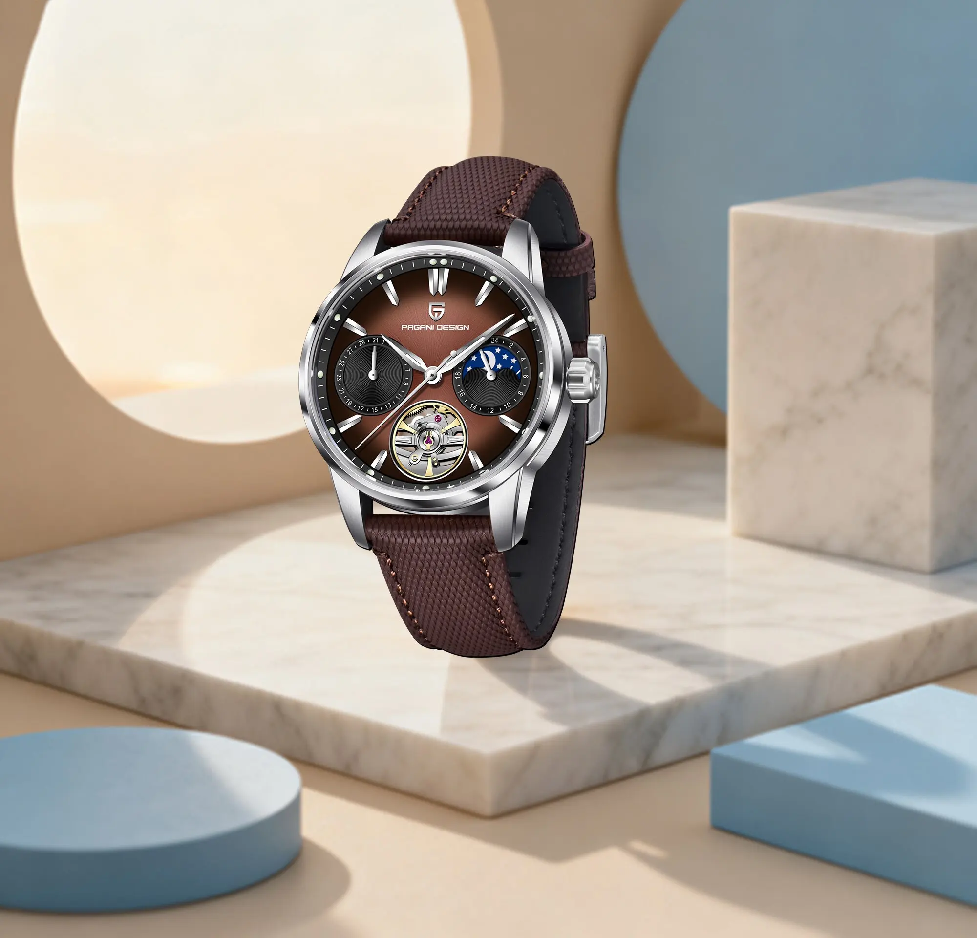 

PAGANI DESIGN 2026 New Men Automatic Mechanical Watch Classic Luxury Stainless Steel Watch Calendar Luminous Waterproof Function