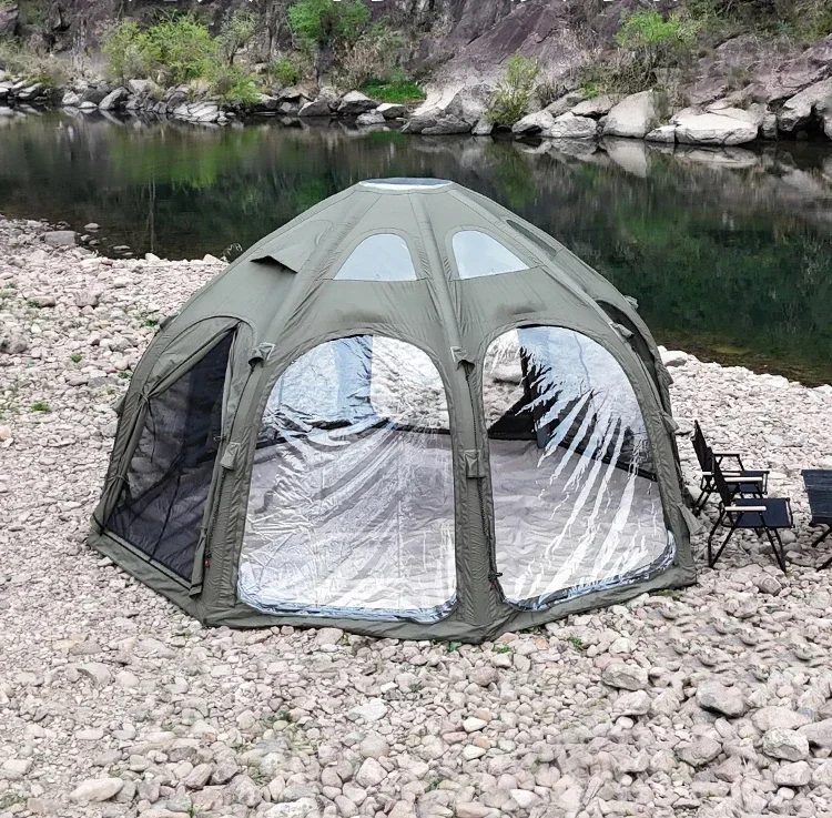 Hot sales 19.6 Ball inflatable tent ventilation starry sky for camping outdoor canopy tent overnight