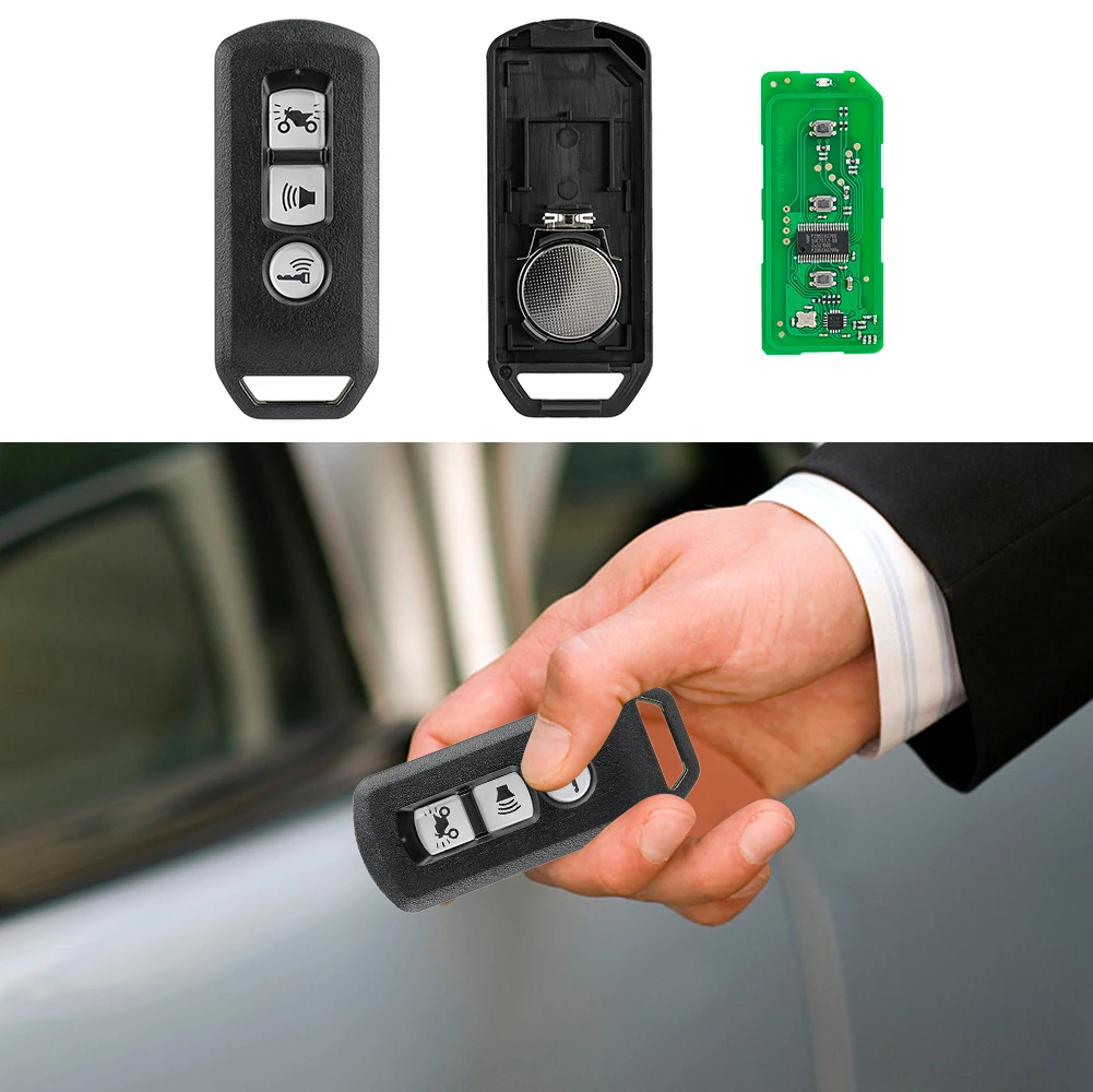 Für Honda Motorräder Roller 2017-2019 Motorrad Keyless Entry 2/3 Taste Remote Lock System Motorrad Remote Key Fob 433MHz