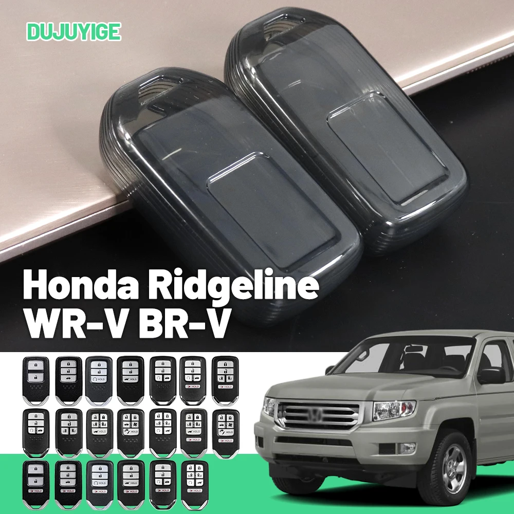 Clear TPU Car Key Case For Honda Ridgeline WR-V BR-V Passport Honda e ZC Key Fob Cover Protector Shell Auto Accessories