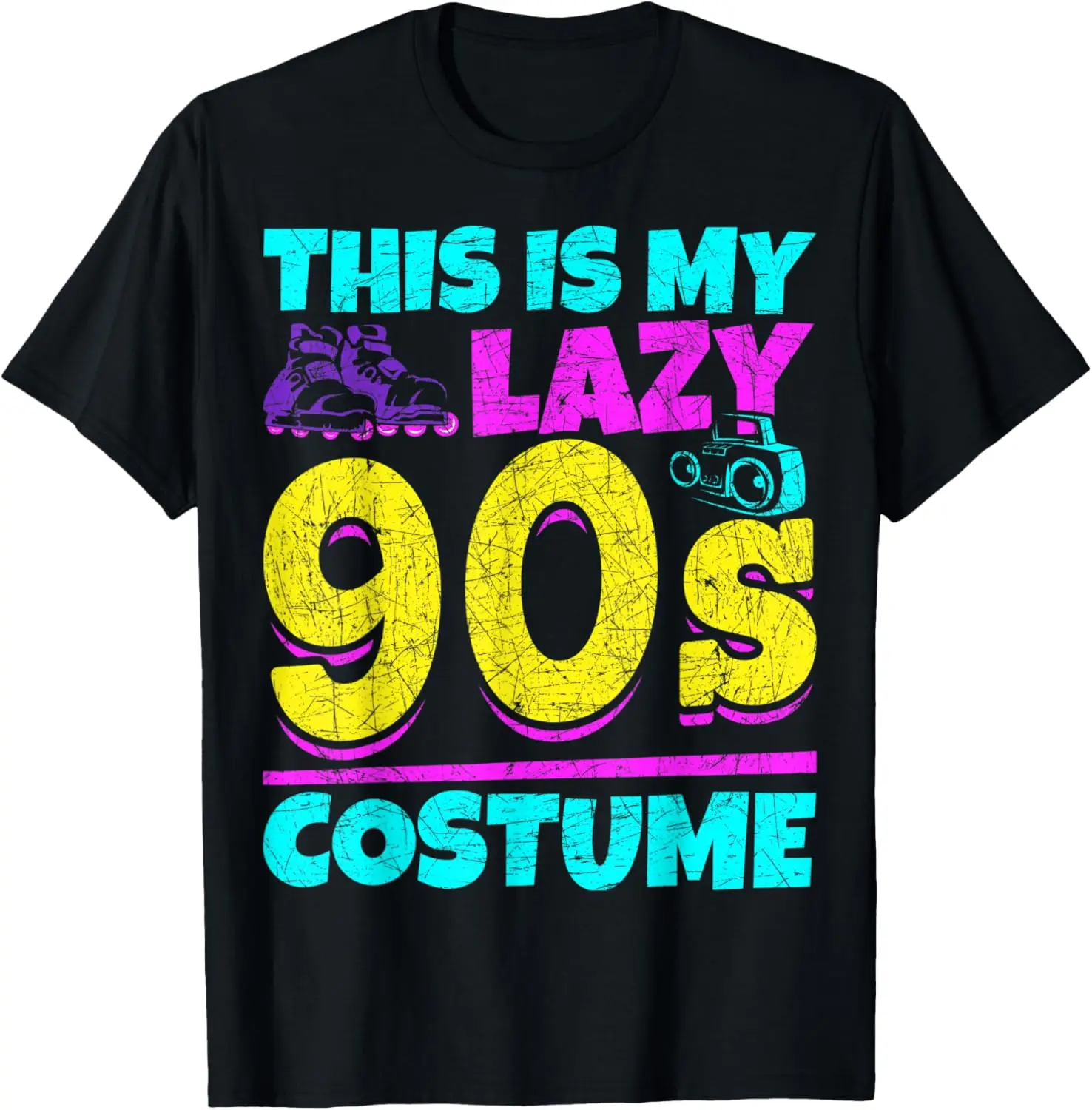 This Is My Lazy 90s Costume Party Retro Music Nineties T-Shirt