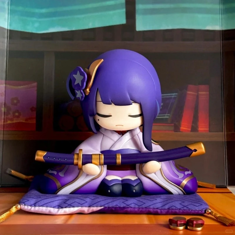 Genshin Impact Action Figure Beelzebul Statue of Her Excellency the Almighty Narukami Ogosho God of Thunder Cute Table Ornament