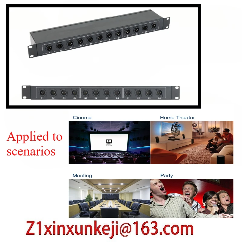 Ethercon Finished Gigabit Network Port Canon Head Cat6/7/8 High-speed Signal Audio & Video Transmission Cabinet
