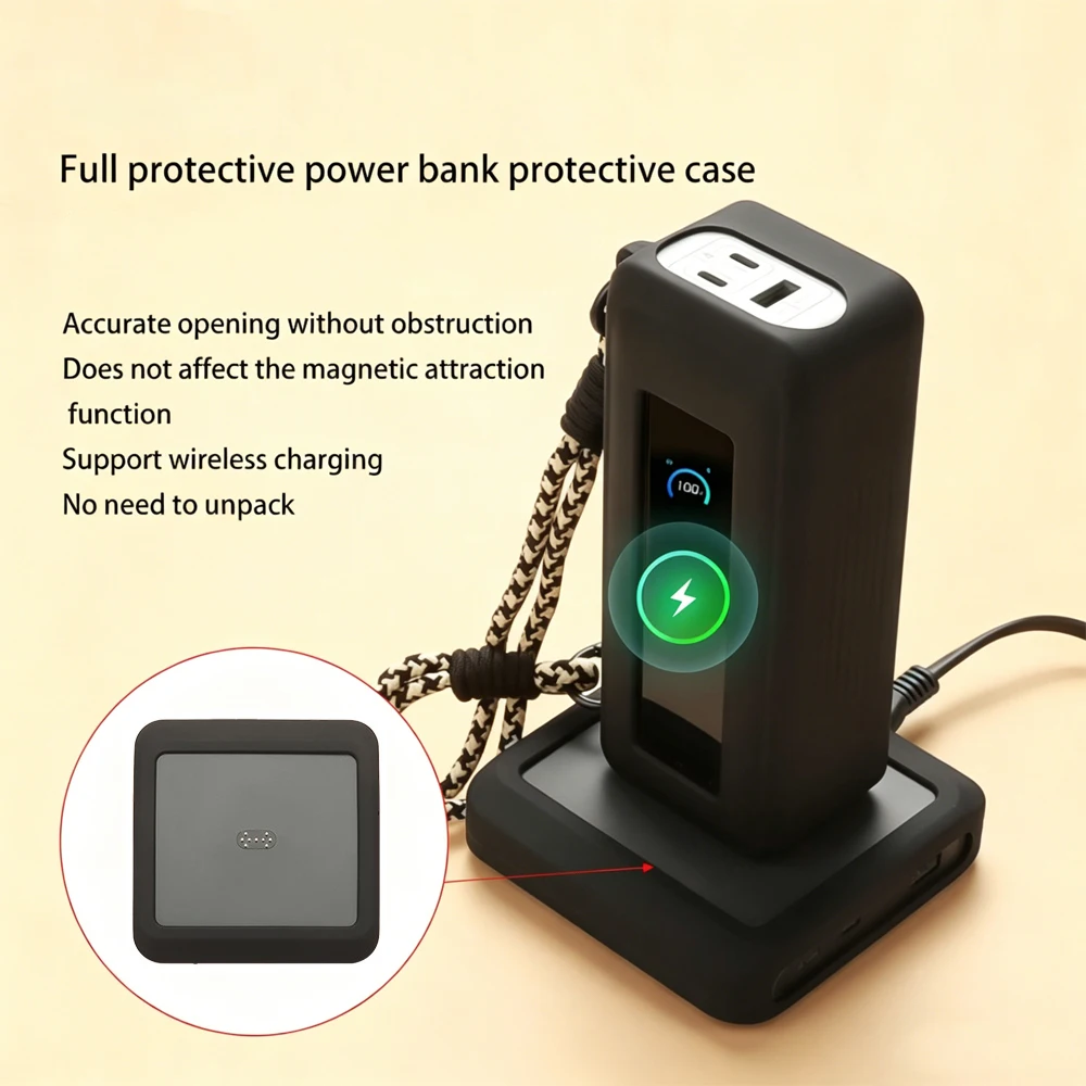 Anti-drop Silicone Protective Case For Anker Prime 150W Charging Dock and Prime 26k 300W Power Bank Sleeve Cover