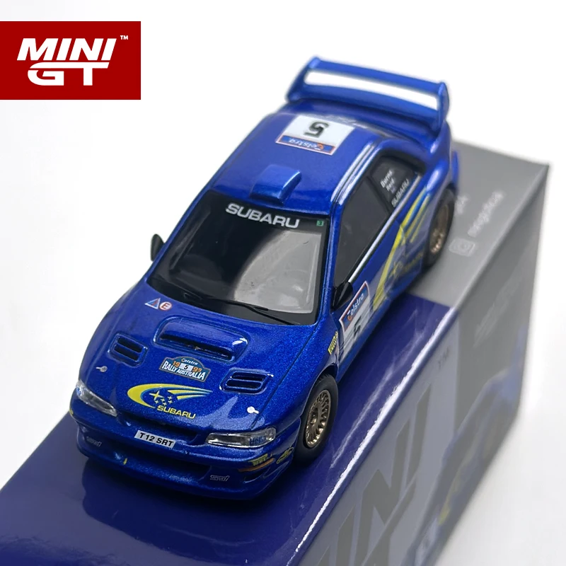 مينيت 1:64 سوبارو امبريزا WRC99 1999 فائز رالي أستراليا # 5 سيارة أستراليا الحصرية المصنوعة من سبيكة معدنية زرقاء موديل 986 #4