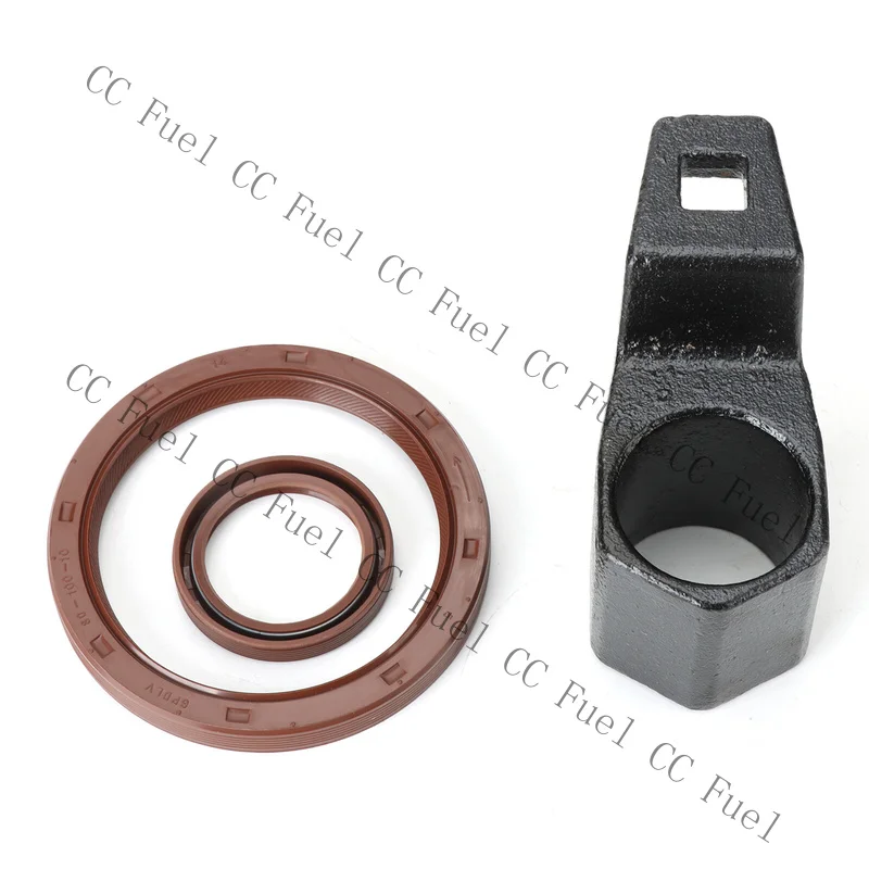C+ 1X 50MM Crankshaft Crank Pulley Wrench+Oil Seal For Acura 1992–1993 Integra 1.7L