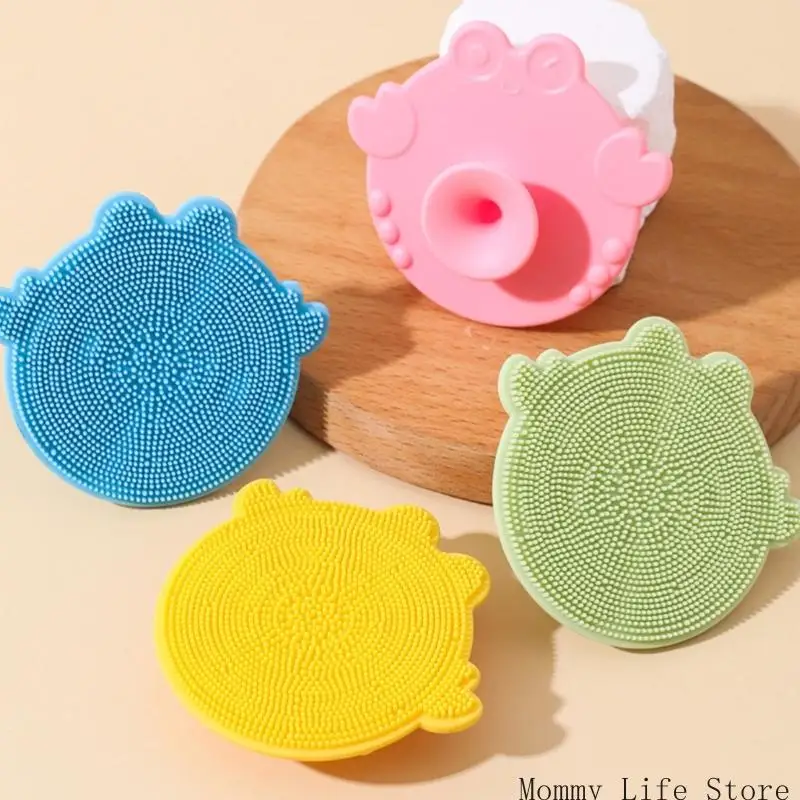 

Gentle Massage Silicone Baby Brush Cartoon Shower Cleansing Tool for Newborns Sensitive Skin Care