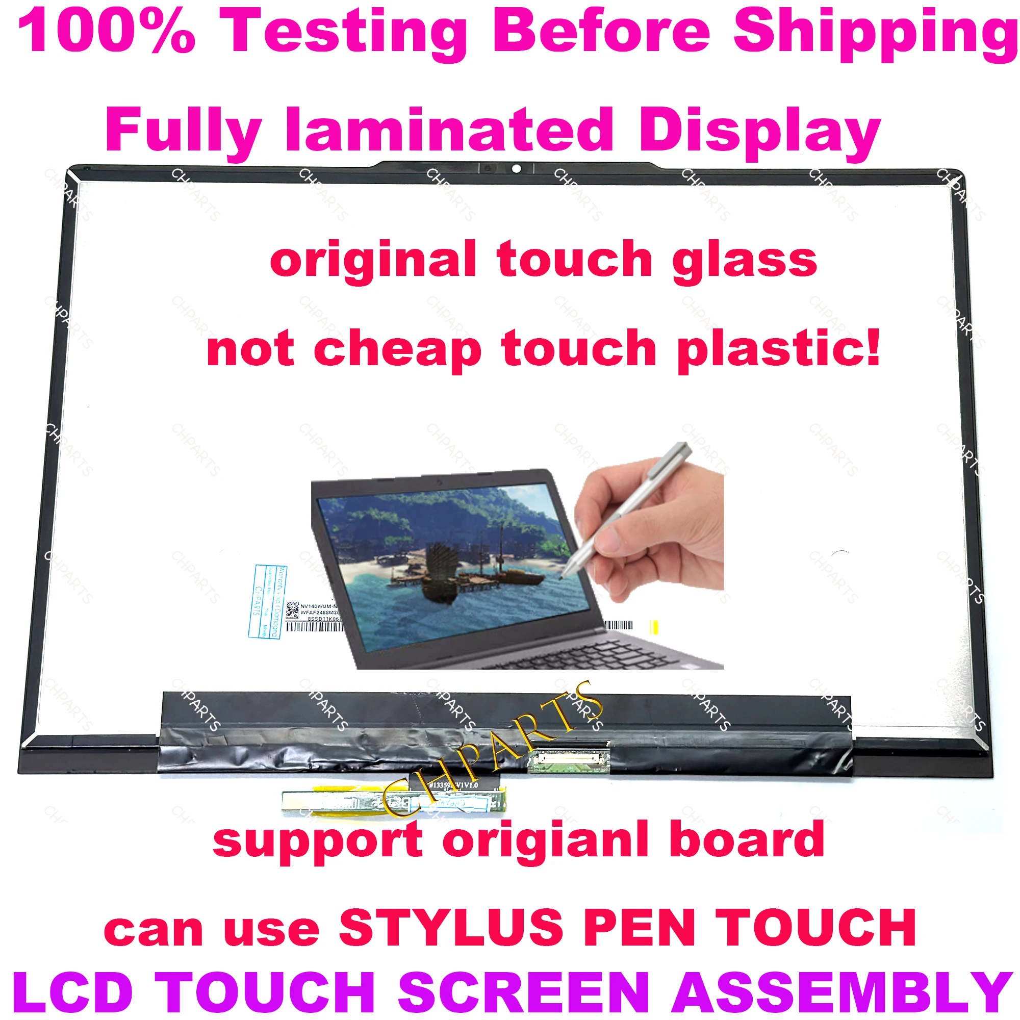 14 Inch Laptop LCD Touch Screen For Lenovo IdeaPad 5 2-in-1 14Q8X9 14IRU9 14IRH9 14AHP9 Display Digitizer Assembly Replacement