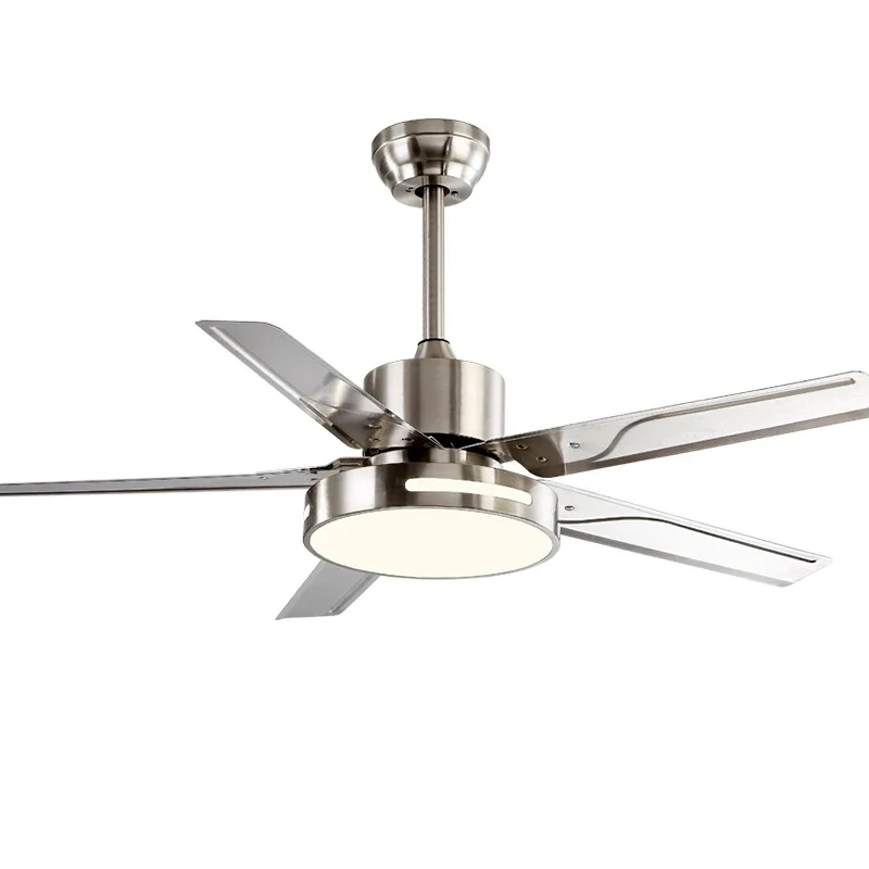 Wholesale Iron Leaf LED Ceiling Fans Restaurant Living Room Electric Fan Chandelier Lamp Beautiful Design Household Ironleaf