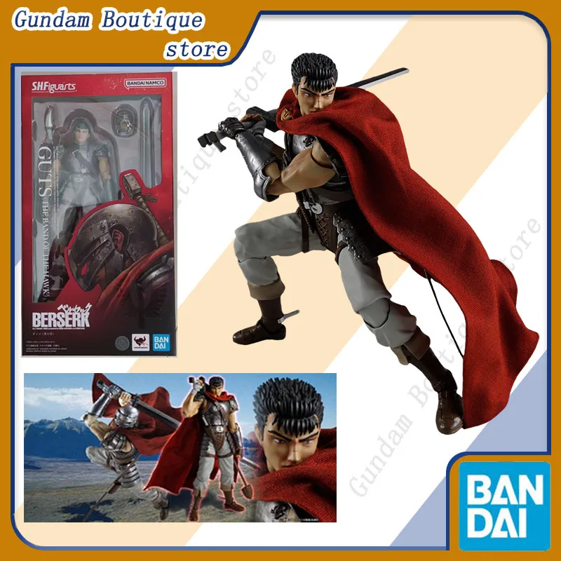 

Bandai Genuine SHF BERSERK GUTS (THE BAND OF THE HAWK) Anime Action Figure Collectible Movable Model Toys Ornament Gift Children