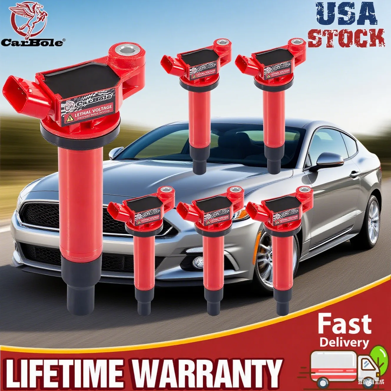 

Новинка США, 6 упаковок, катушка зажигания для Lexus ES300 Toyota Avalon Sienna Camry 3.0L, ВЫСОКОЕ ВЫСОКОЕ ВЫСОКОЕ КАМСТВО США