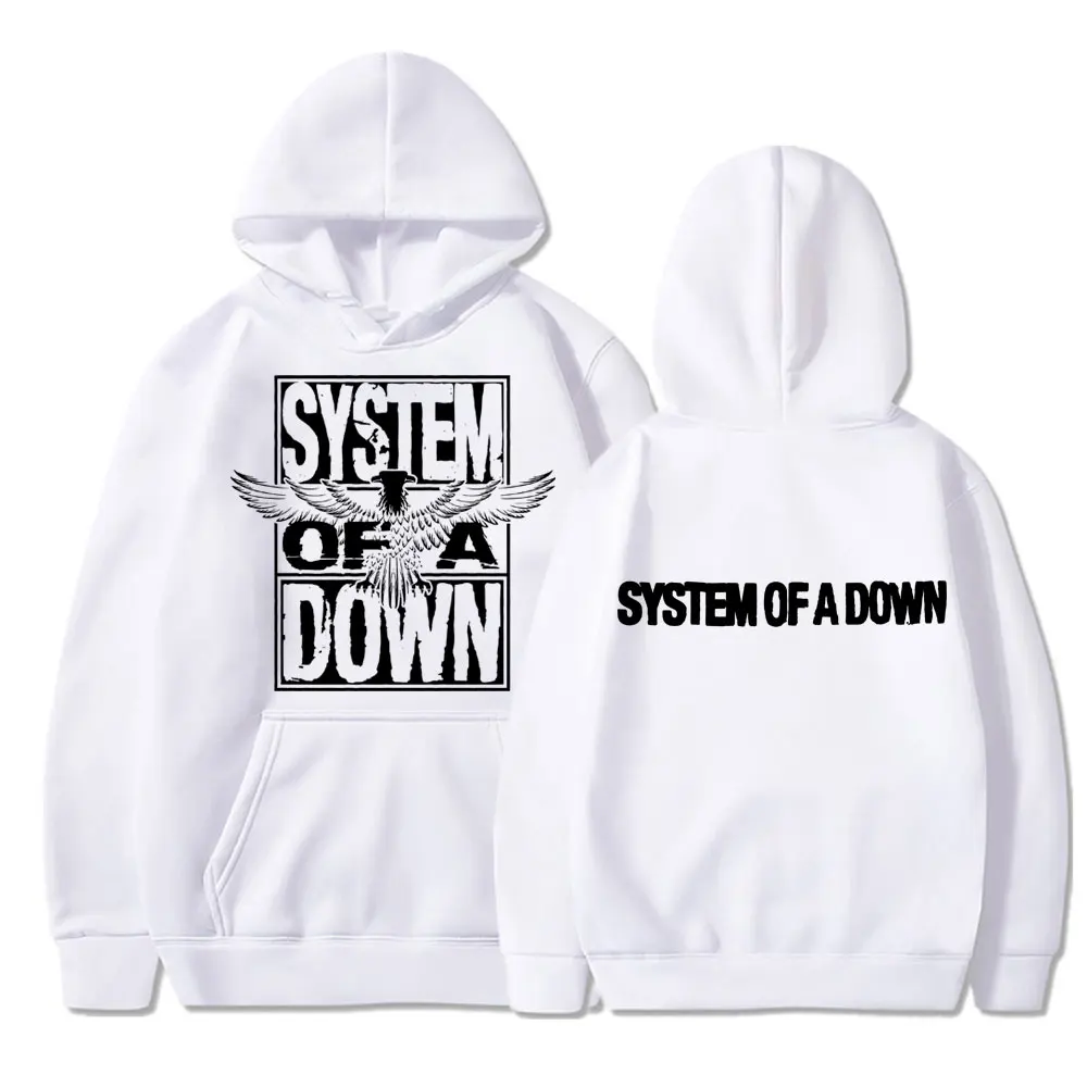 Rock Band System of A Down Graphic Hoodies Men Women Alternative Metal Music Gothic Sweatshirt Fleece Fashion Oversized Pullover