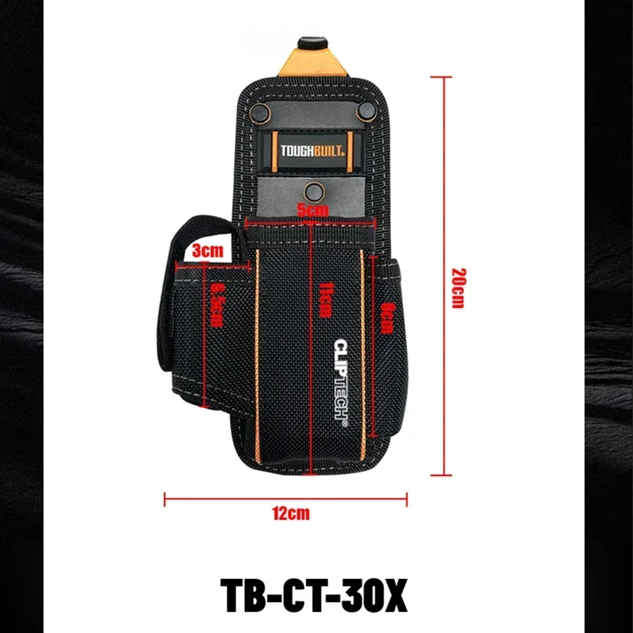 TOUGHBUILT TB-CT-30X Knife Pouch with 3 Pockets Organizer for Utility Knife Toughbuilt Tool Bag Accessories tool bag