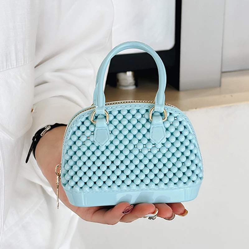 Fashion New Solid Color Jelly Shell Single Shoulder Diagonal Cross Women's Bag