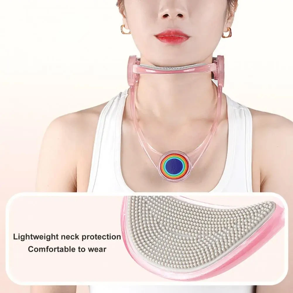 O dispositivo ajustável da tração cervical, corrector da postura, cinta do pescoço, apoio do pescoço, corrector sentado da postura, relaxa NeckPain