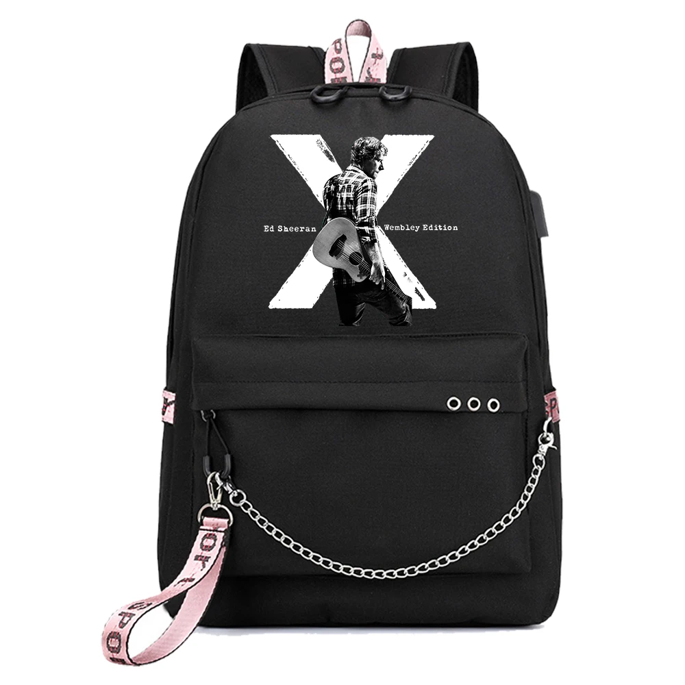 Ed Sheeran Backpack Women Girls Fashion X Wembley Edition Shoulder Backpacks for Fans Gift