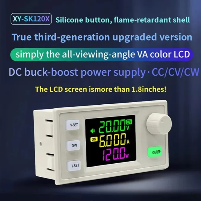 Mppt Solar Charge Controller Dc Boost Buck Converter 0~36v 0~6a 120w Adjustable Voltage Regulator Module Support Data Storage