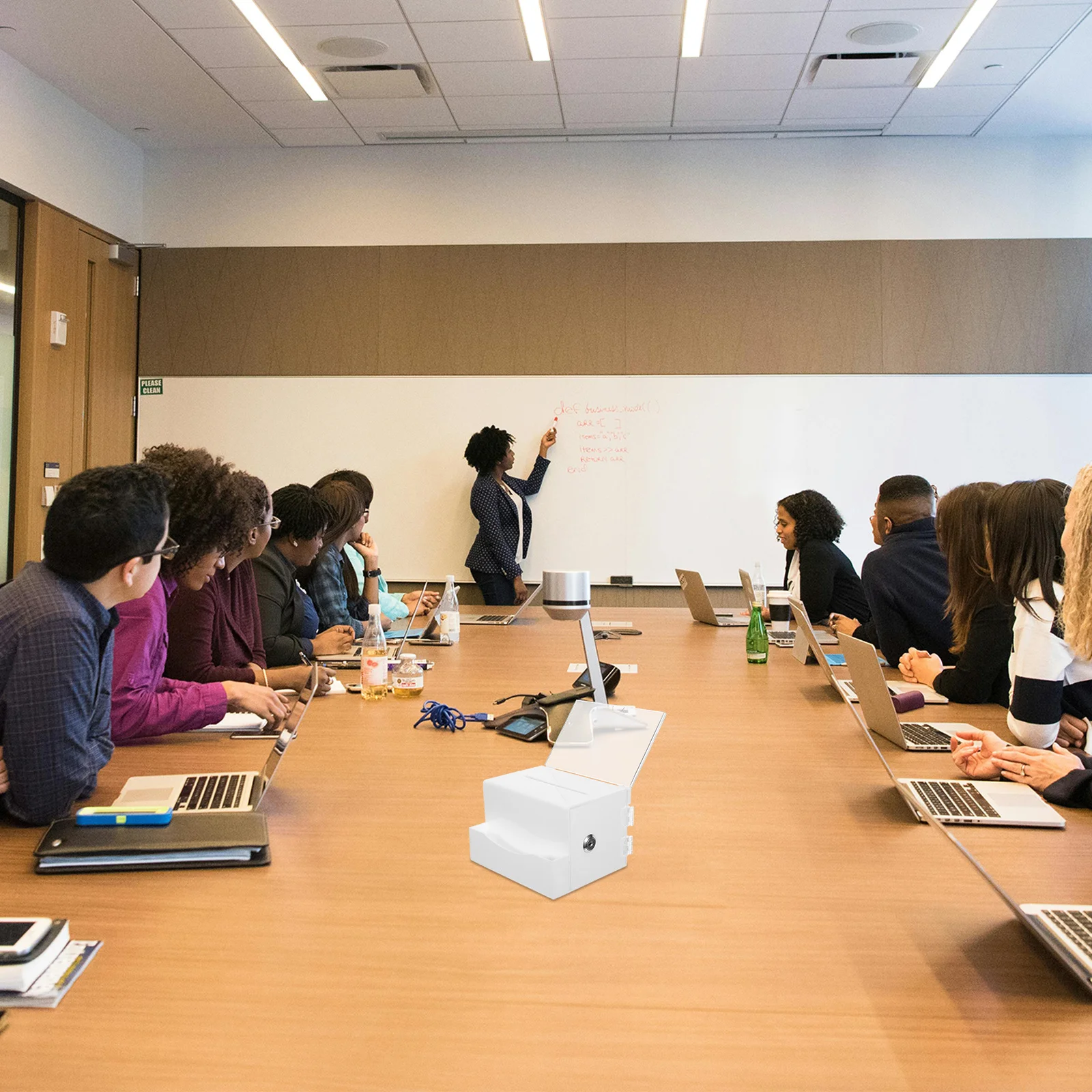 

Acrylic Suggestion Box Large Capacity Secure Lock Feedback Collection Donations Elections Corporate Meetings Charity Fundraising