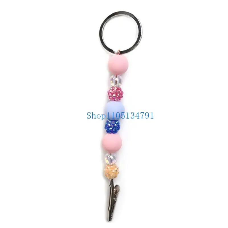 98 كم بطاقة Grabber لسلسلة مفتاح بطاقة الائتمان مجتذب Faux Pom Pom Ball لسلسلة المفاتيح RI #5