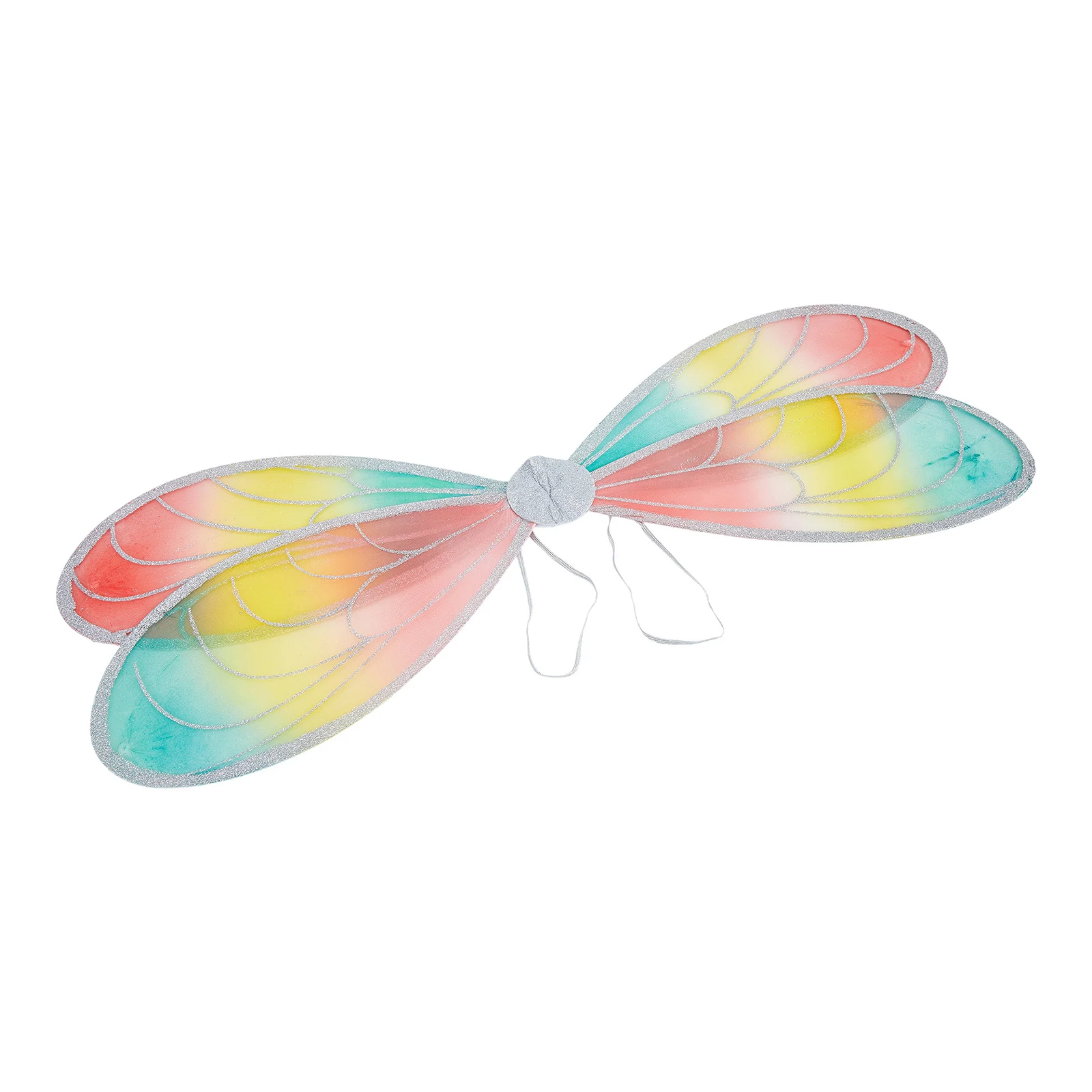 Colorful Dragonfly Wings with Glittery Edges for Kids Shiny Elf Wings Fairy Costume Accessories for Party
