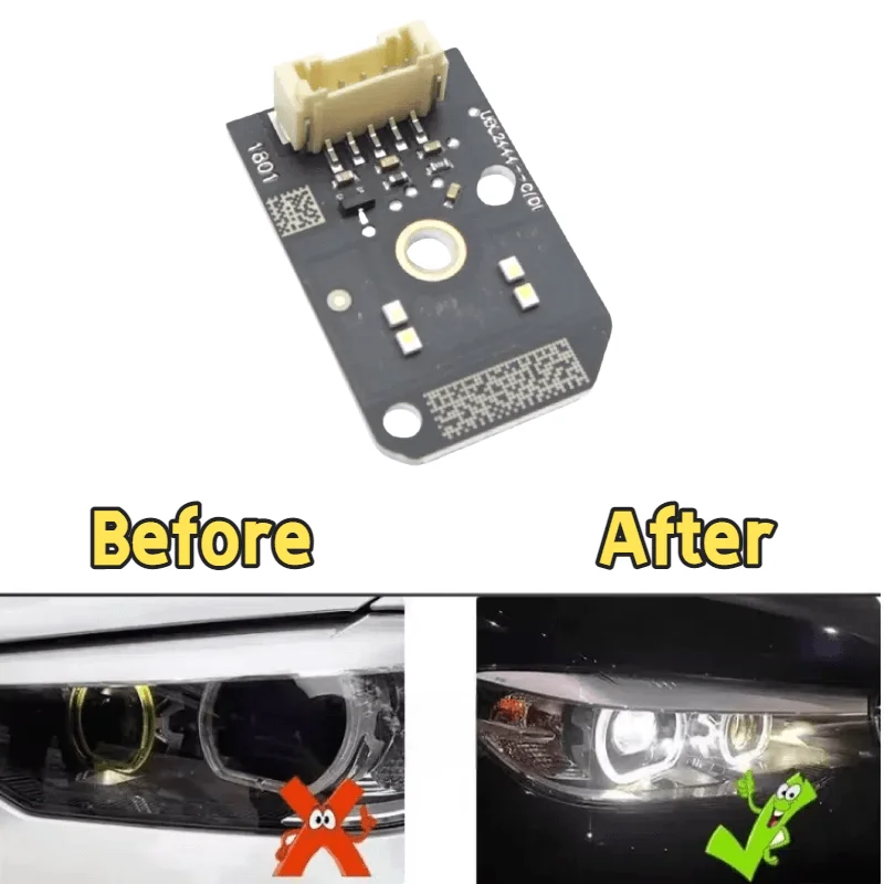 

2X White Light For BMW 5 Series G30 2018 2019 2020 2021 LOW Car Headlights DRL Chip Ballast Circuit Board Light Source Boards
