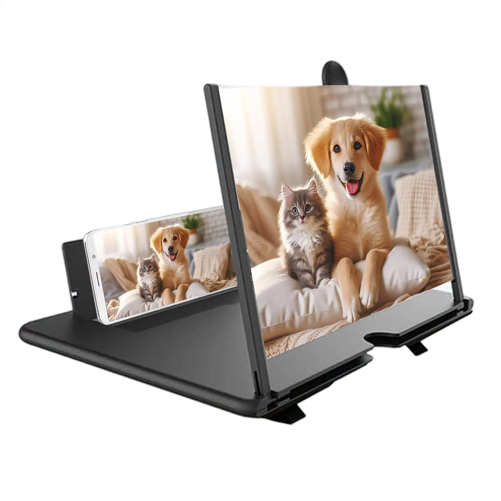 1pc 3D Cell Phone Screen Amplifier Mobile Phone Holder Mobile Phone HD Portable Phone Screen Video Magnifier Stand Bracket