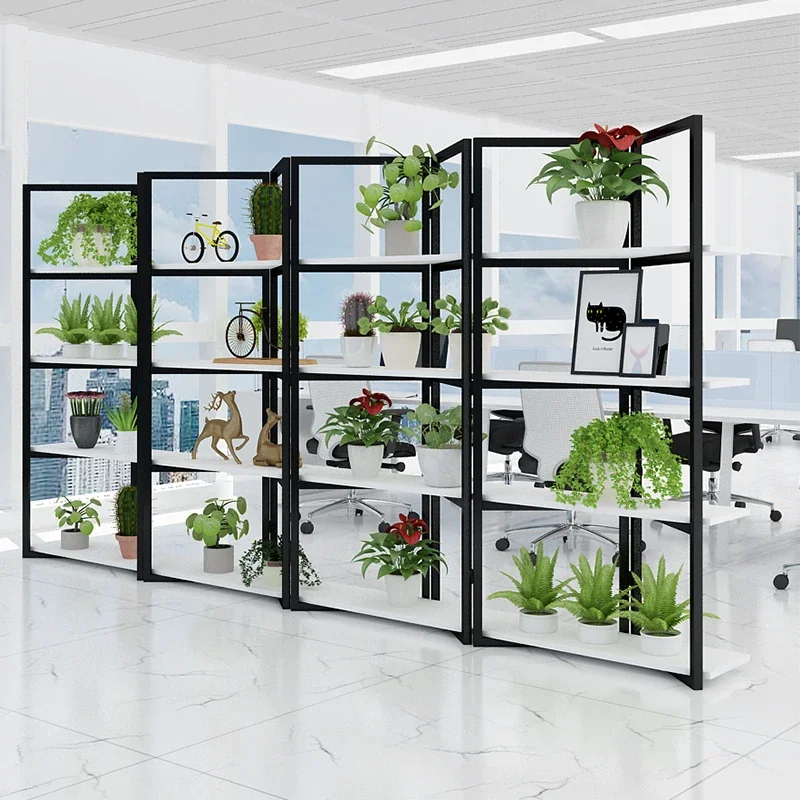 Hierro forjado, mampara, oficina, partición, estante, restaurante, moderno, simple, partición