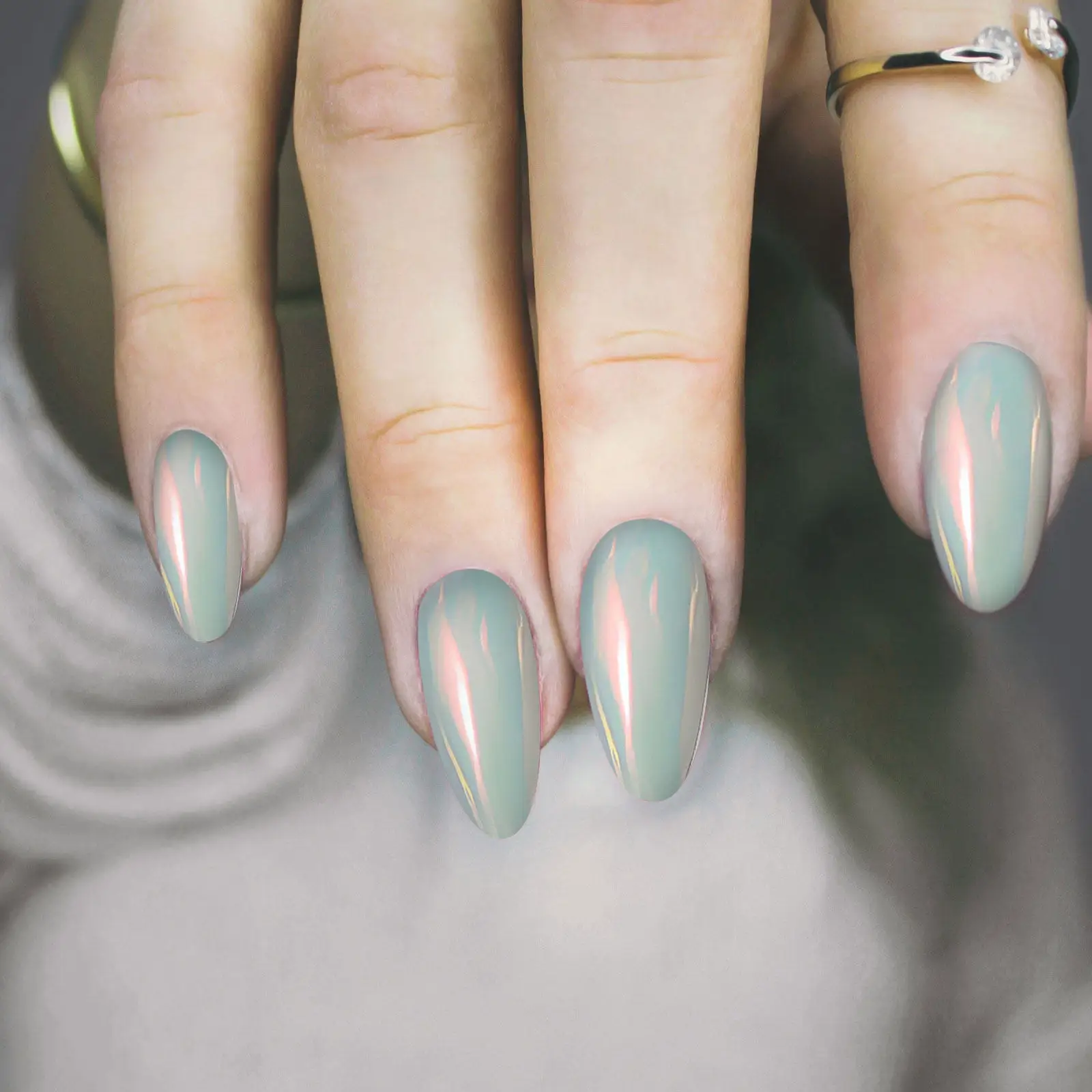 

Nail Powder Mermaid Mirror Effect High Gloss Nail Art Powder Sticks Perfect for Daily Party Stage Performance Holographic