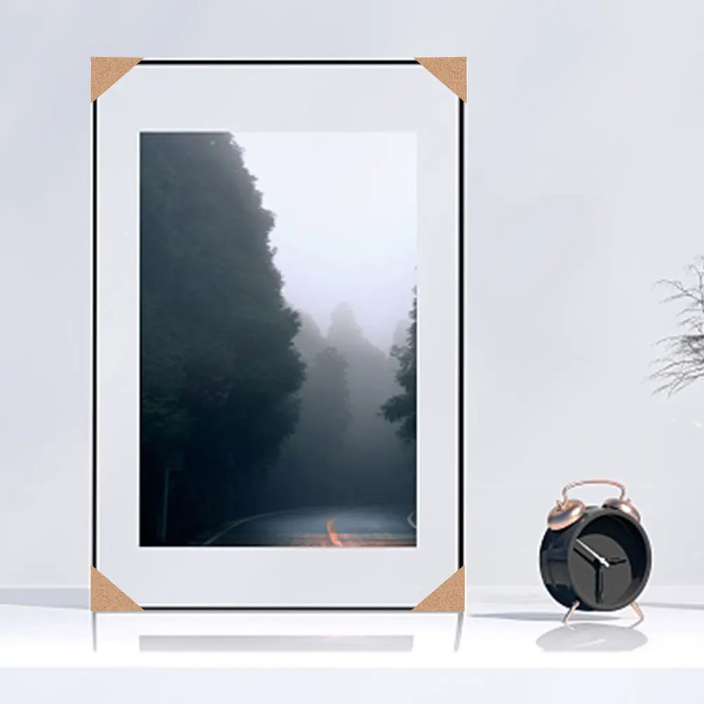 50pcs Corner Protectors for Picture Frame Packaging Edge Protector Photo Frame Guard Kraft Paper Reusable Practical Art Gallery