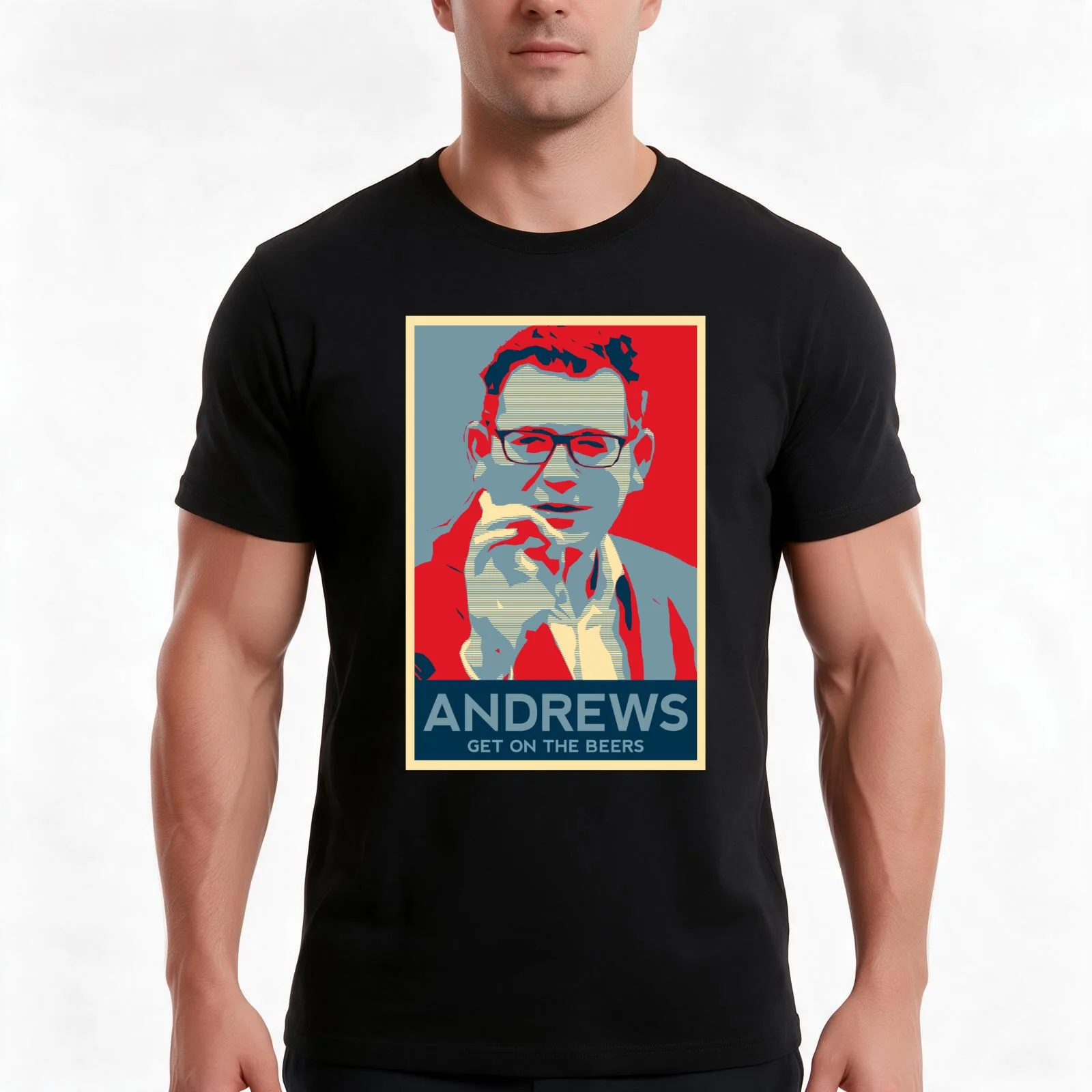 Daniel Andrews Get On The Beers Artwork T-Shirt Summer Casual Cotton Tee Oversized Streetwear Tops Vintage Graphic Print