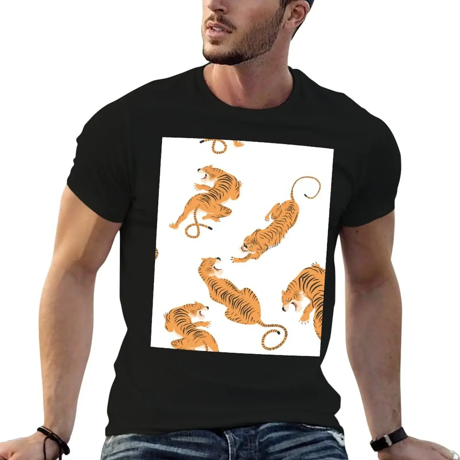 

Tigers Dress T-Shirt sports fans tees mens workout shirts