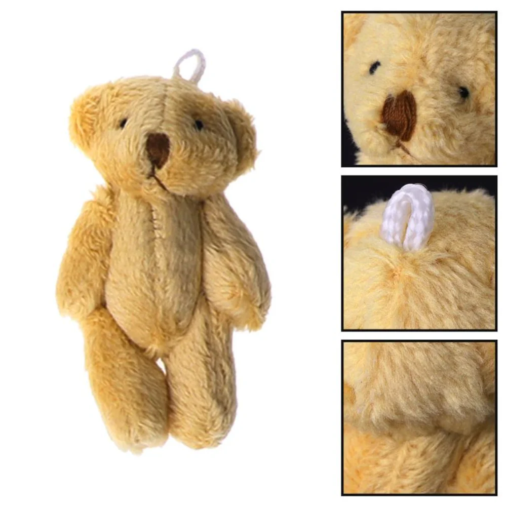 5/10/15PcsPcs Kawaii Small Bears Plush Soft Toys Pearl Velvet Dolls Gifts Mini Teddy Bear Gift for Key Ring Girl Women