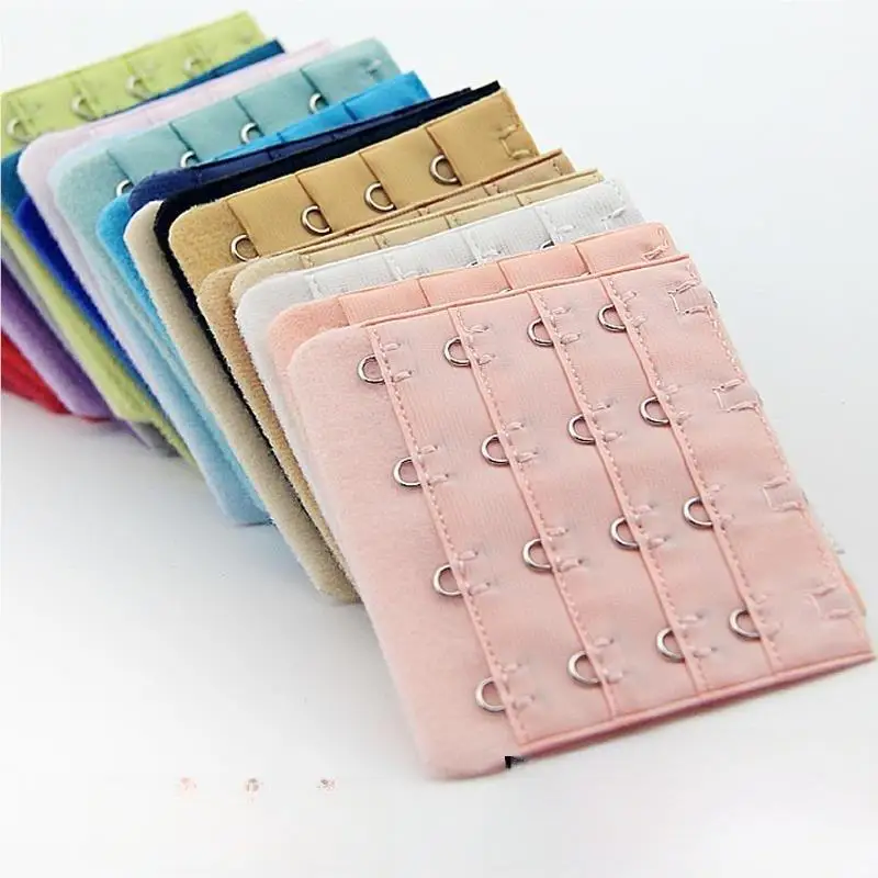 Ladies Extended Four Row Four Button Large Chest Bra Extended Back Clip Wide 7 Underwear Fastener Extended Buckle Strap