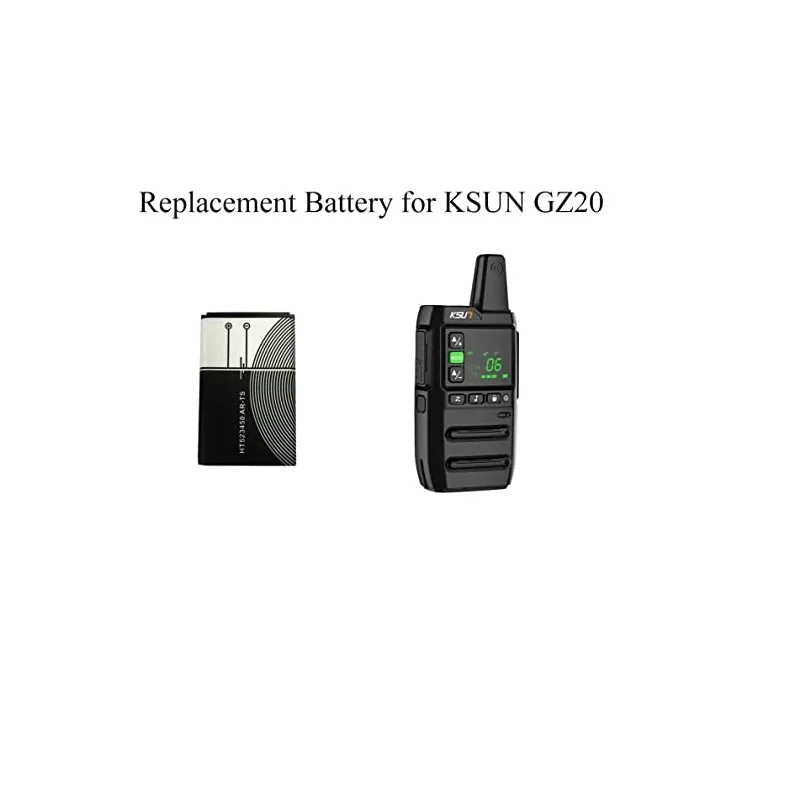 Ksun Walkie Talkie GZ20 Battery 2pcs Two Way Radio Talkie Walkie Accessories