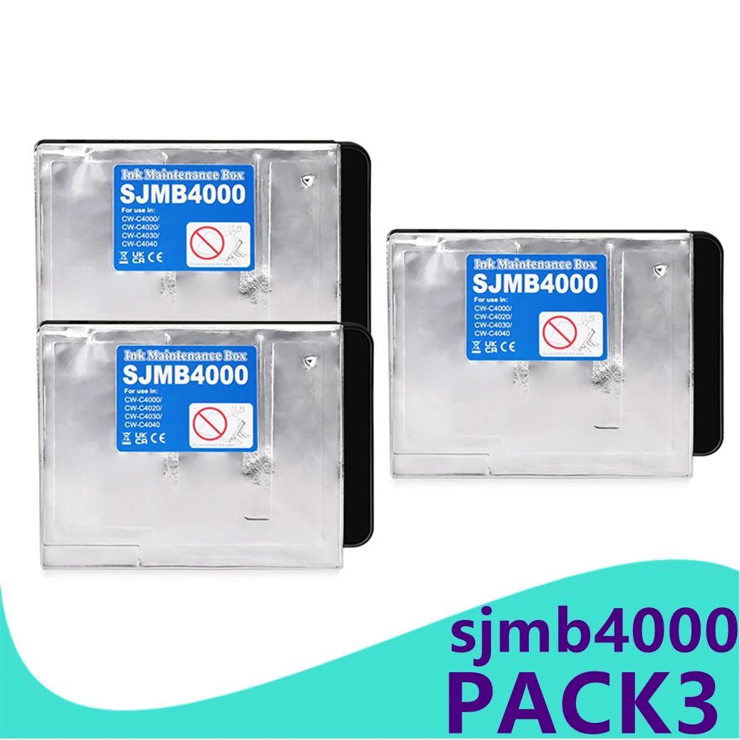 

3 шт. SJMB4000 коробка для обслуживания Epson ColorWorks CW-C4000 CW-C4020 CW-C4030 CW-C4040 принтер этикеток коллектор отработанных чернил
