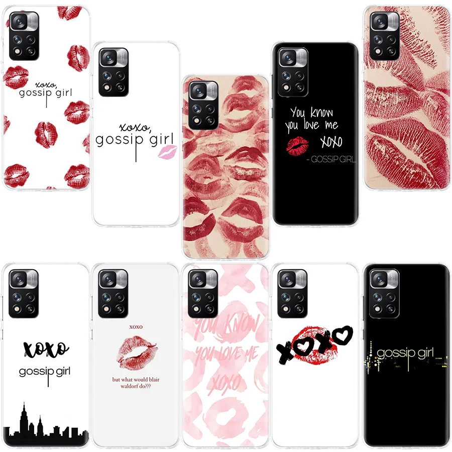 Gossip Girl Phone Case For Xiaomi Mi 13 11T 11 Ultra 11i 12 12T Pro 12X 10T 10 Lite 5G 9 9T 8 5X 6X Cover Soft TPU Fundas