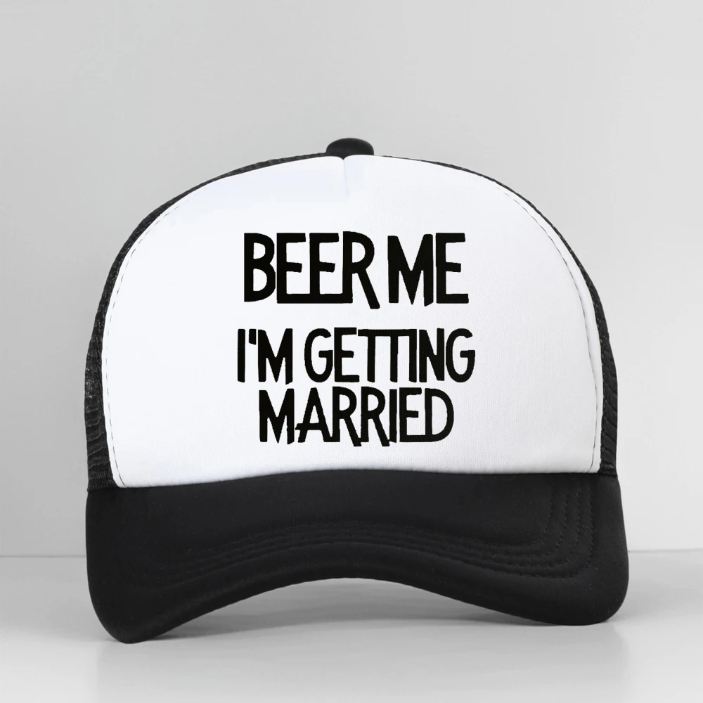 

Funny Beer Me I'm Getting Married Baseball Cap Unisex Outdoors Visor Mesh Breathable Adjustable Trucker Dad Hat