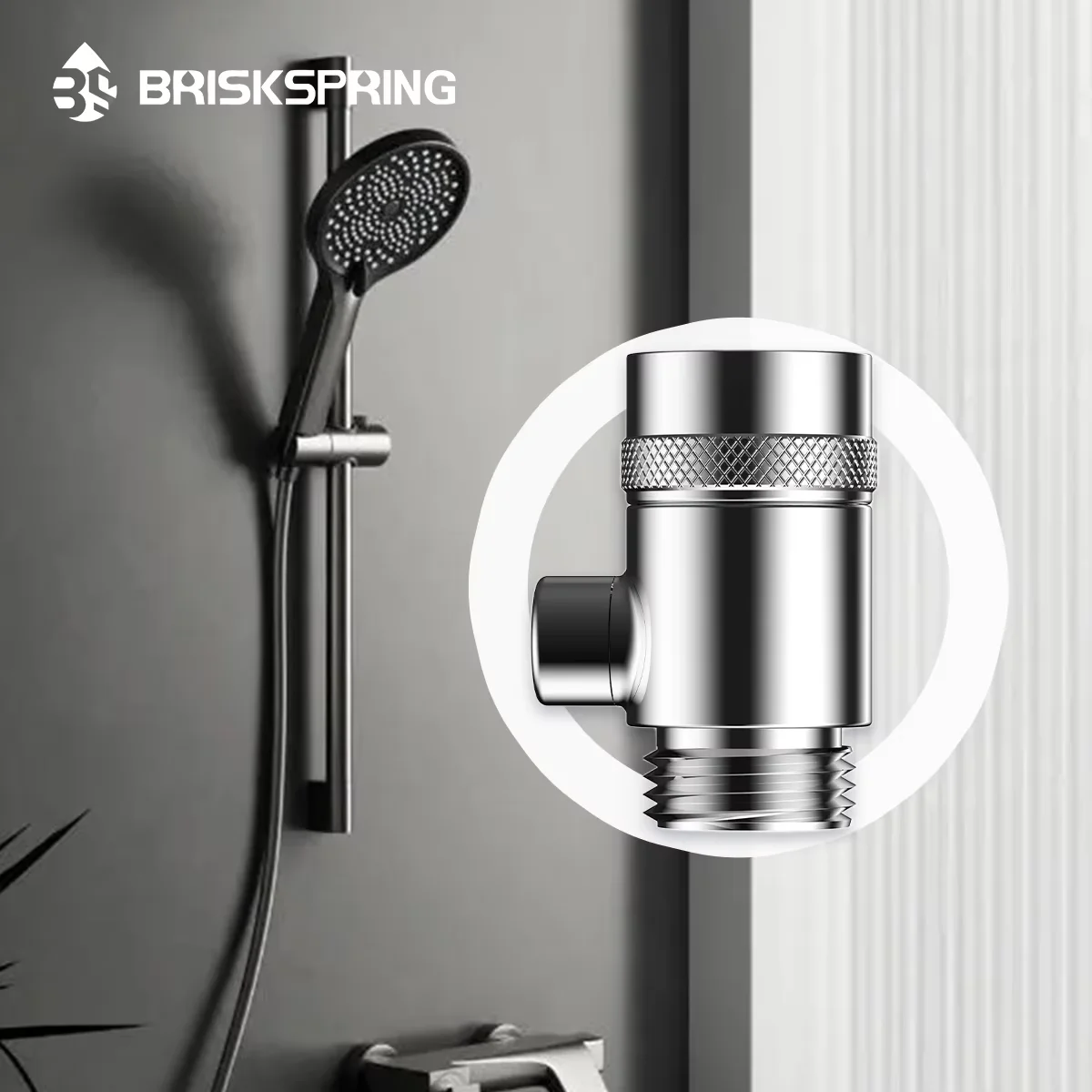 

BriskSpring G1/2 Ultra Fine Bubble Shower Filter Micro Nano Bubble Generator For Skin Care High Pressure Bath Accessories