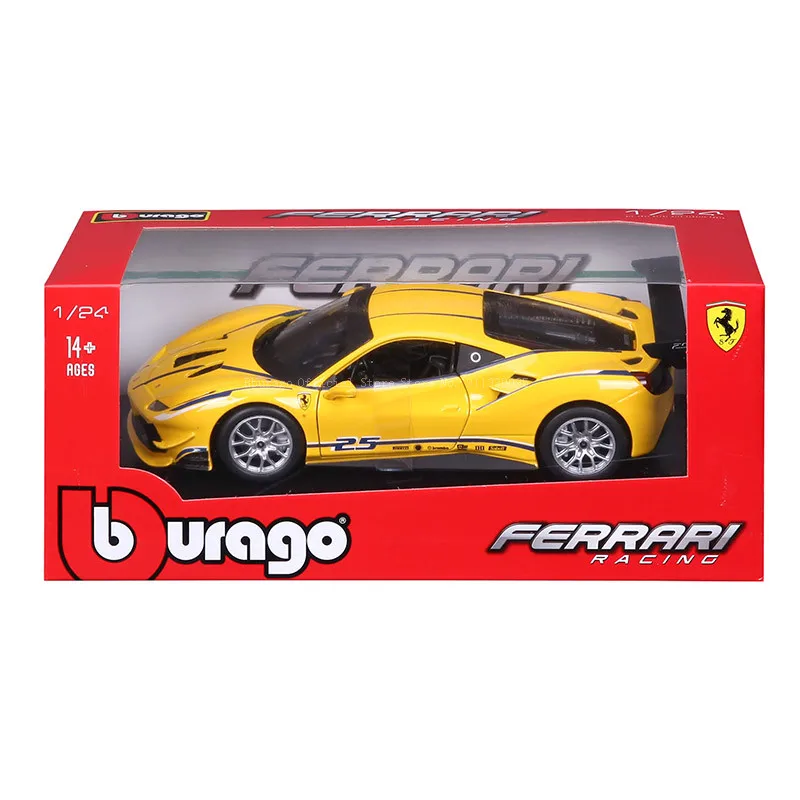 Bburago 1:24  Ferrari 488 CHALLENGE Alloy Luxury Vehicle Diecast Cars Model Toy Collection Gift